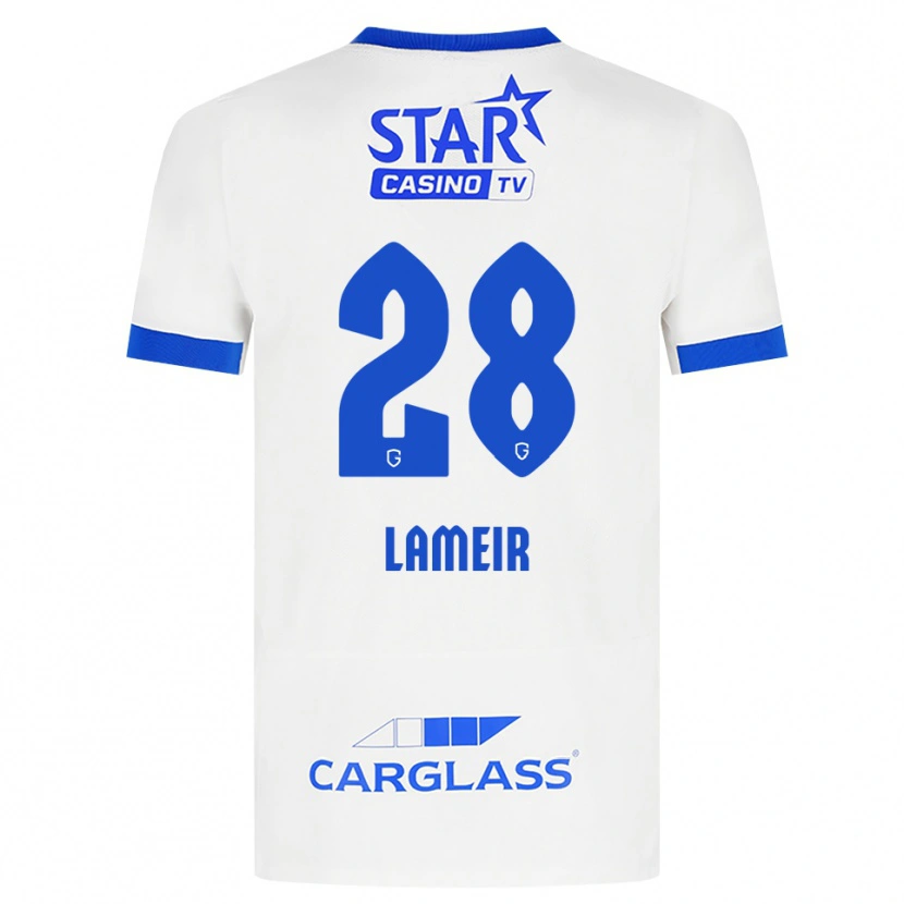 Danxen Mujer Camiseta Tess Lameir #28 Blanco Azul 2ª Equipación 2026/27 La Camisa