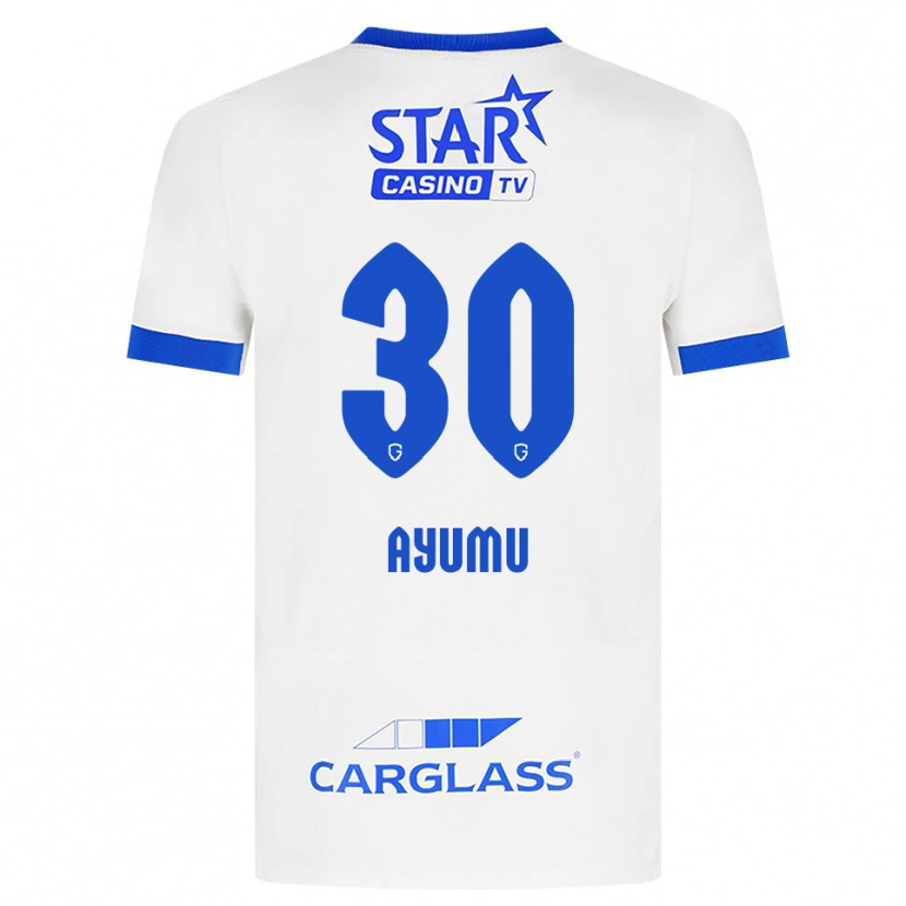 Danxen Mujer Camiseta Ayumu Yokoyama #30 Blanco Azul 2ª Equipación 2026/27 La Camisa