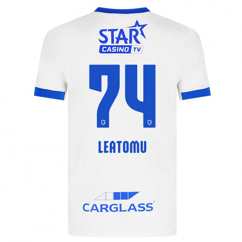 Danxen Mujer Camiseta Noa Leatomu #74 Blanco Azul 2ª Equipación 2026/27 La Camisa
