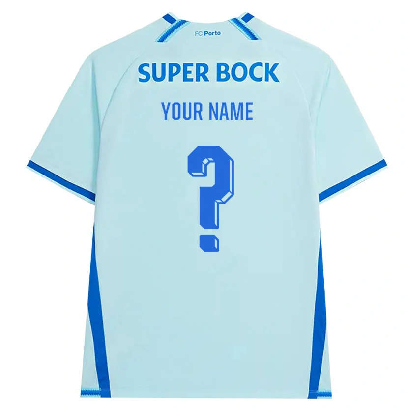 Danxen Mujer Camiseta Su Nombre #0 Cianclaro Azul Equipación Tercera 2026/27 La Camisa