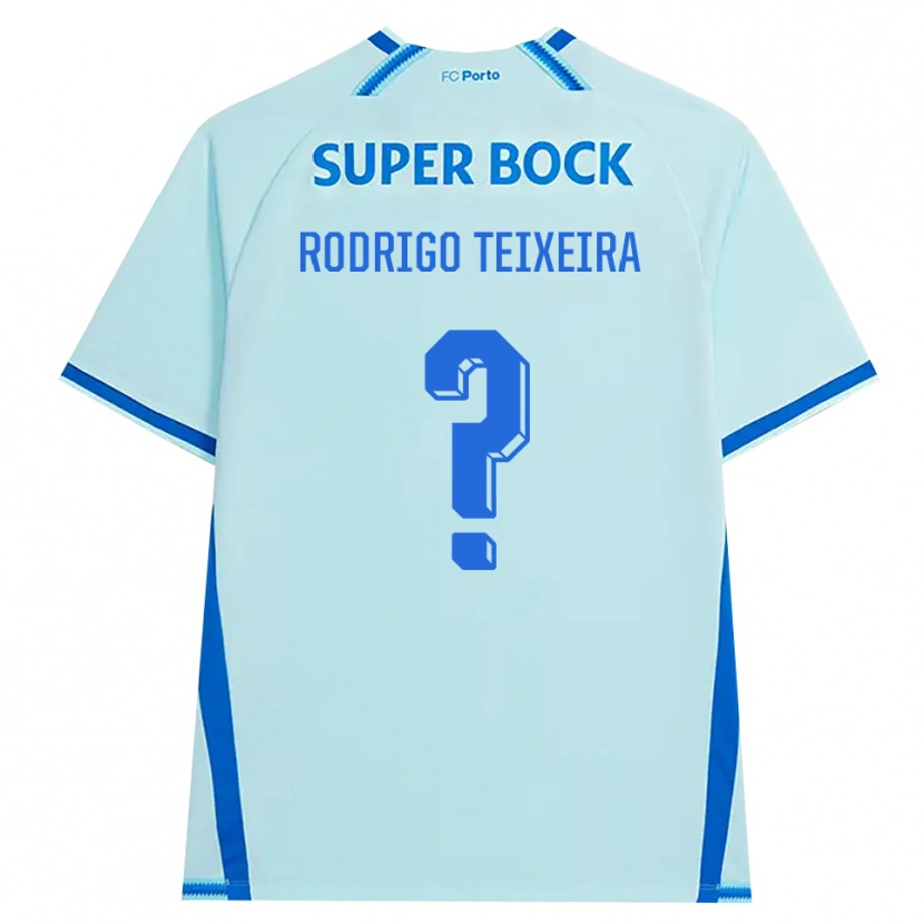 Danxen Mujer Camiseta Rodrigo Teixeira #0 Cianclaro Azul Equipación Tercera 2026/27 La Camisa