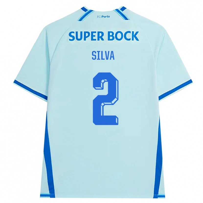 Danxen Mujer Camiseta Marco Silva #2 Cianclaro Azul Equipación Tercera 2026/27 La Camisa