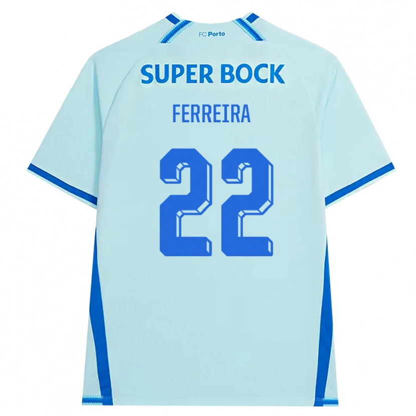 Danxen Mujer Camiseta Joana Ferreira #22 Cianclaro Azul Equipación Tercera 2026/27 La Camisa