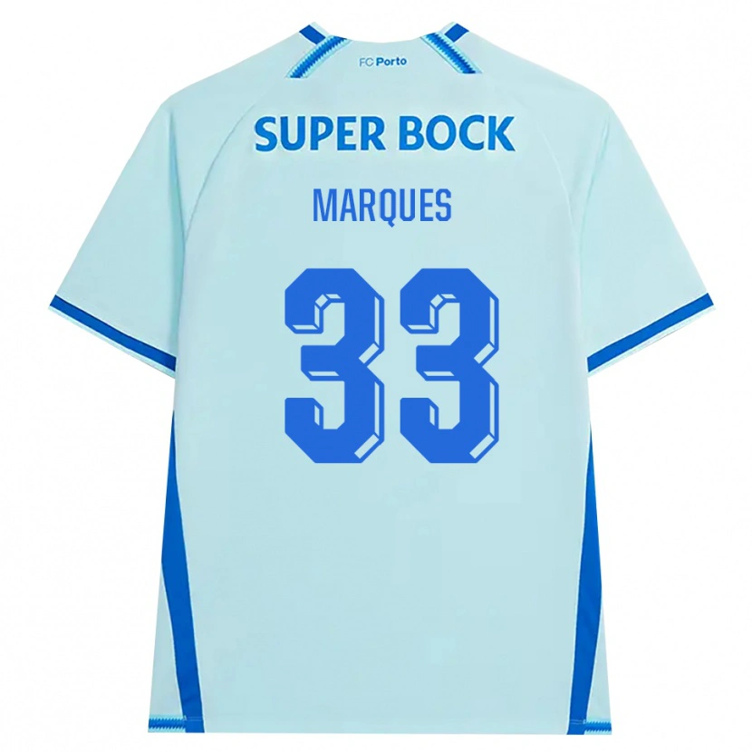 Danxen Mujer Camiseta Bárbara Marques #33 Cianclaro Azul Equipación Tercera 2026/27 La Camisa
