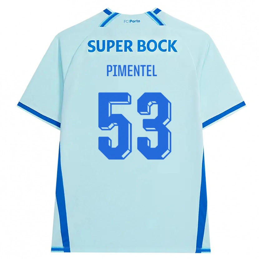 Danxen Mujer Camiseta Eric Pimentel #53 Cianclaro Azul Equipación Tercera 2026/27 La Camisa