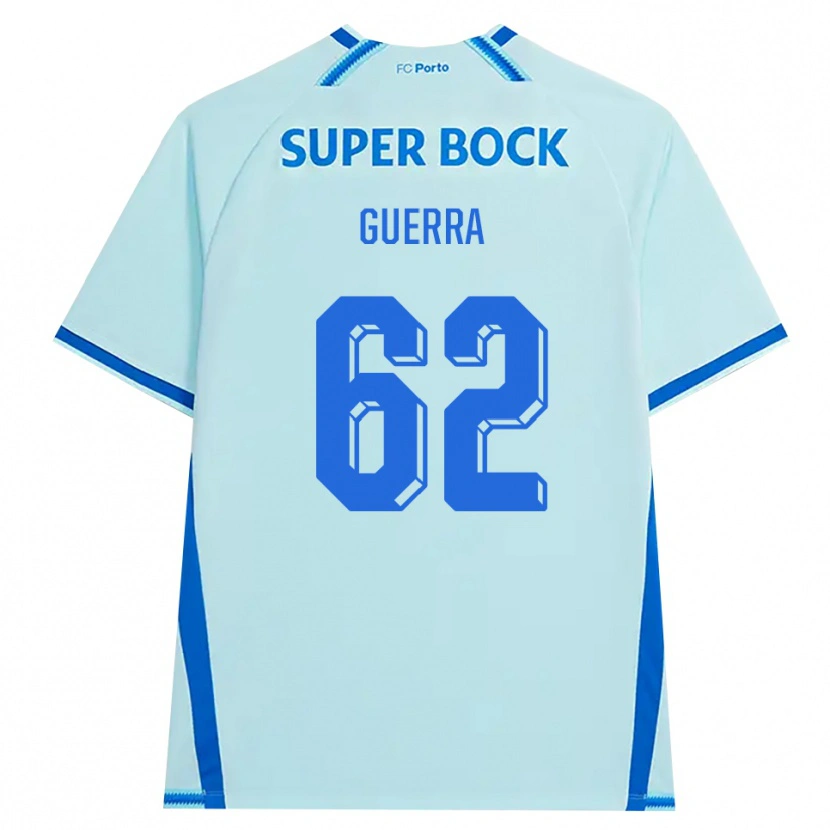 Danxen Mujer Camiseta Gustavo Guerra #62 Cianclaro Azul Equipación Tercera 2026/27 La Camisa