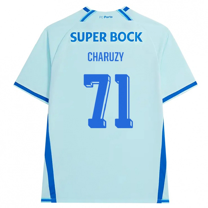Danxen Mujer Camiseta Hubert Charuży #71 Cianclaro Azul Equipación Tercera 2026/27 La Camisa