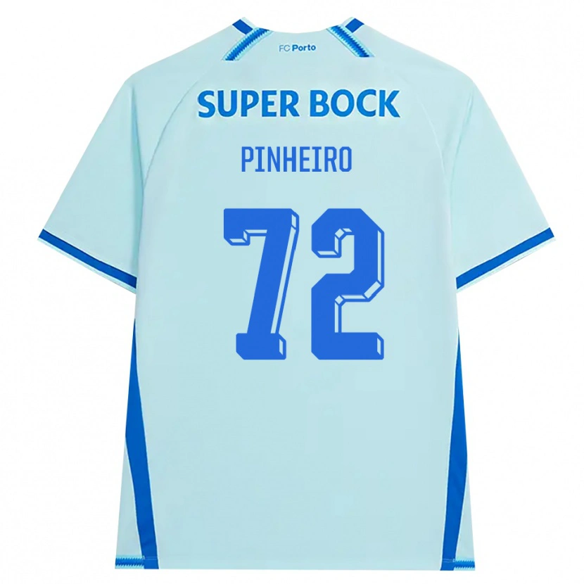 Danxen Mujer Camiseta Rodrigo Pinheiro #72 Cianclaro Azul Equipación Tercera 2026/27 La Camisa