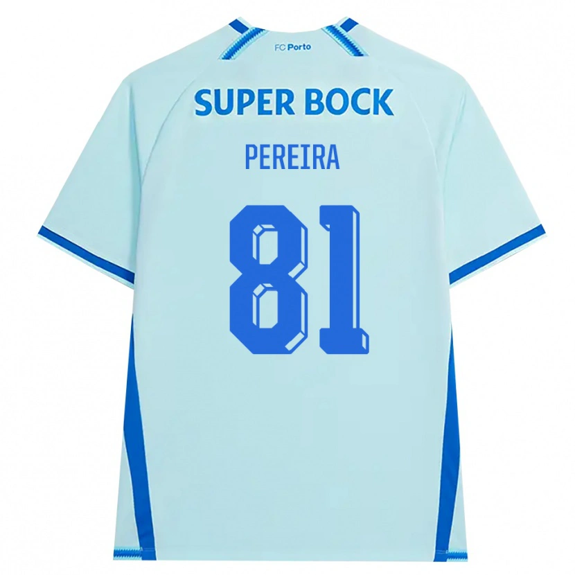 Danxen Mujer Camiseta Martim Pereira #81 Cianclaro Azul Equipación Tercera 2026/27 La Camisa