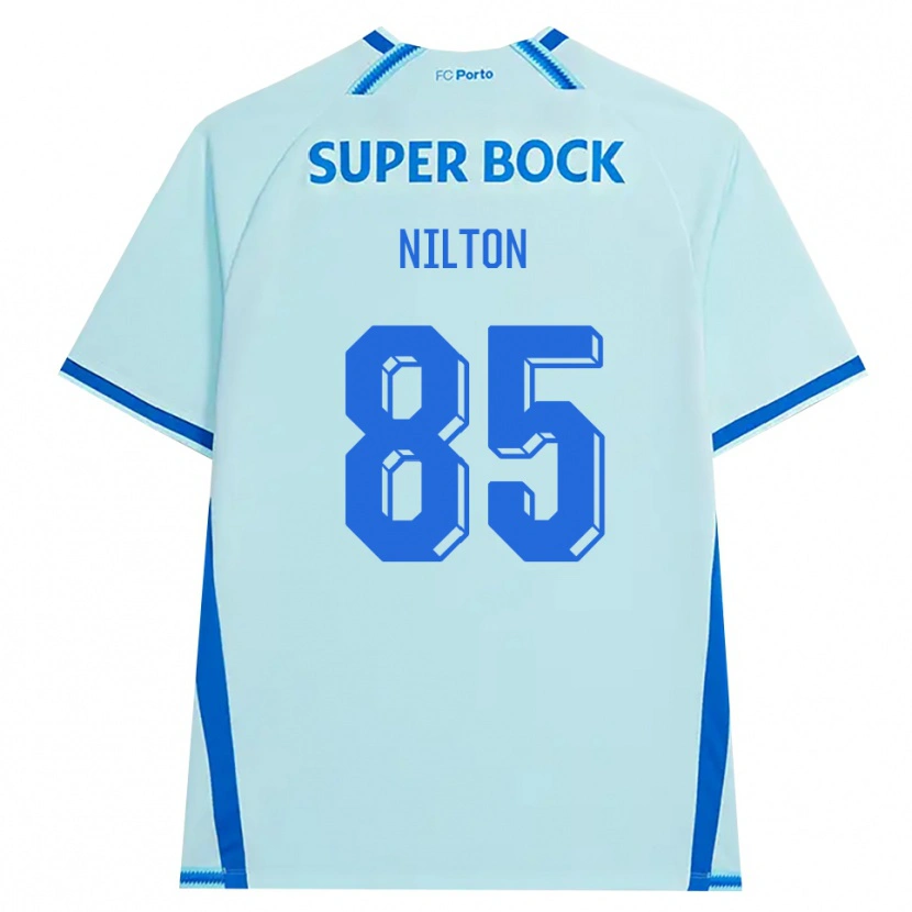 Danxen Mujer Camiseta Nilton #85 Cianclaro Azul Equipación Tercera 2026/27 La Camisa
