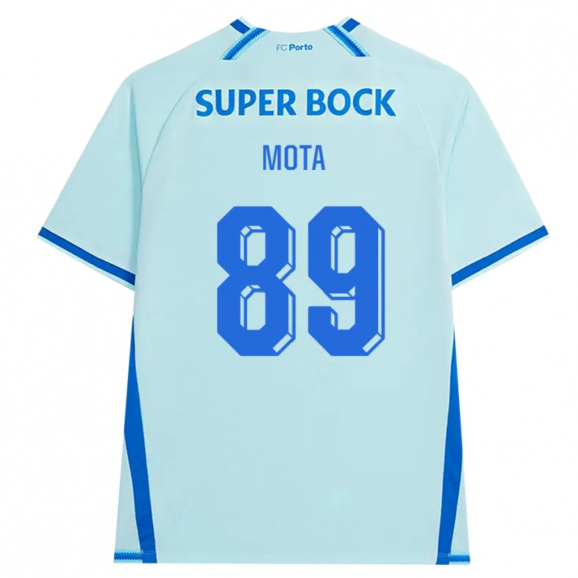 Danxen Mujer Camiseta Luís Mota #89 Cianclaro Azul Equipación Tercera 2026/27 La Camisa