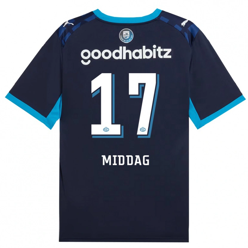 Danxen Mujer Camiseta Isai Middag #17 Azuldodger Azulreal Equipación Tercera 2026/27 La Camisa