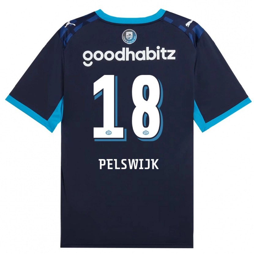 Danxen Mujer Camiseta Xavinhjo Pelswijk #18 Azuldodger Azulreal Equipación Tercera 2026/27 La Camisa