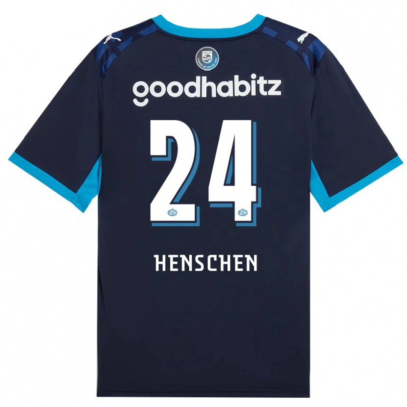 Danxen Mujer Camiseta Emmeke Henschen #24 Azuldodger Azulreal Equipación Tercera 2026/27 La Camisa