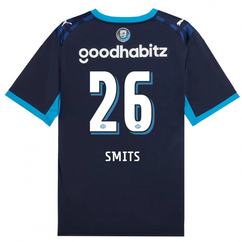 Danxen Mujer Camiseta Eef Smits #26 Azuldodger Azulreal Equipación Tercera 2026/27 La Camisa