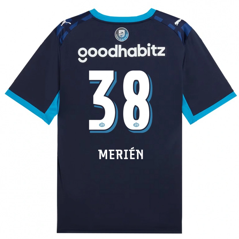Danxen Mujer Camiseta Fabian Merién #38 Azuldodger Azulreal Equipación Tercera 2026/27 La Camisa