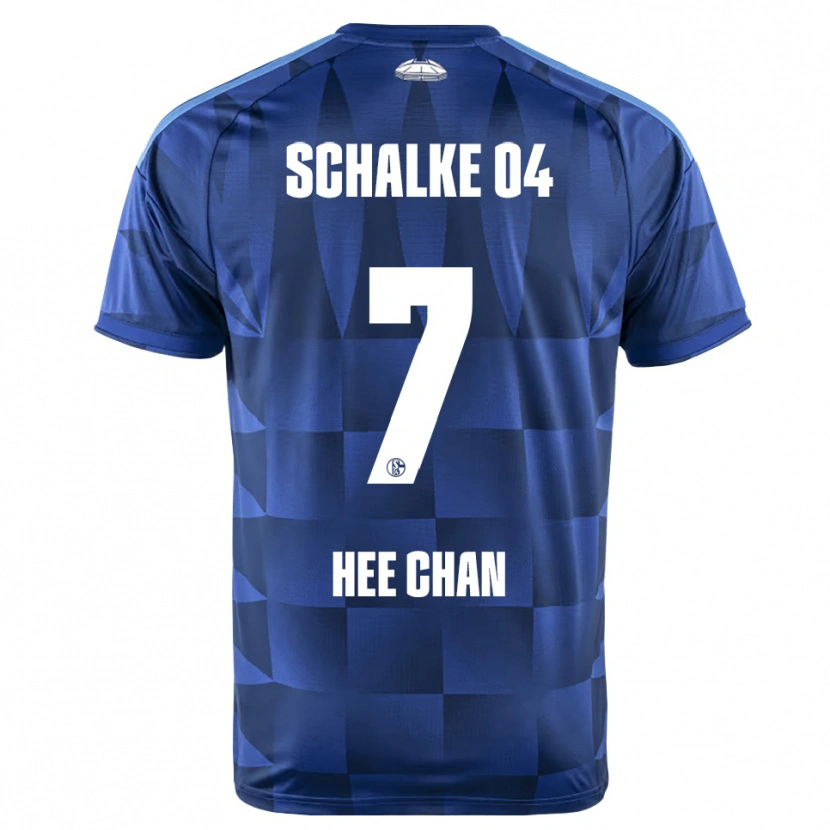 Danxen Mujer Camiseta Hee-Chan Hwang #7 Azul Oscuro Amarillo Blanco 1ª Equipación 2026/27 La Camisa
