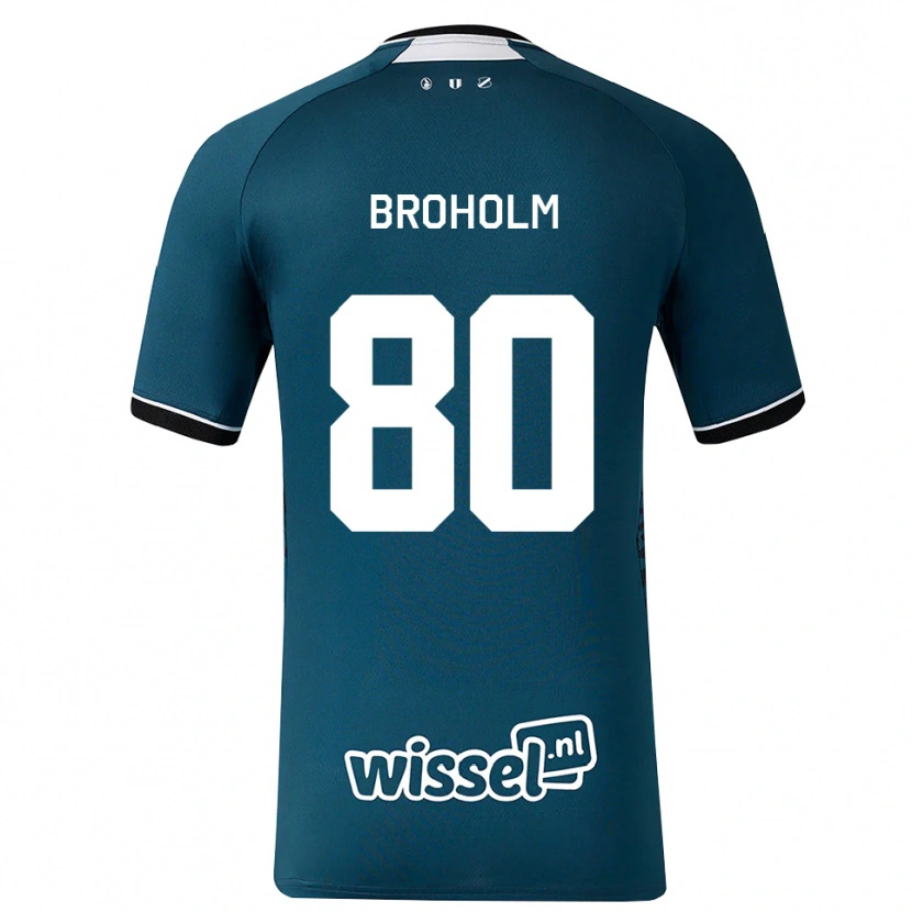 Danxen Mujer Camiseta Marius Broholm #80 Grisardodarkslategray Blanco 2ª Equipación 2026/27 La Camisa