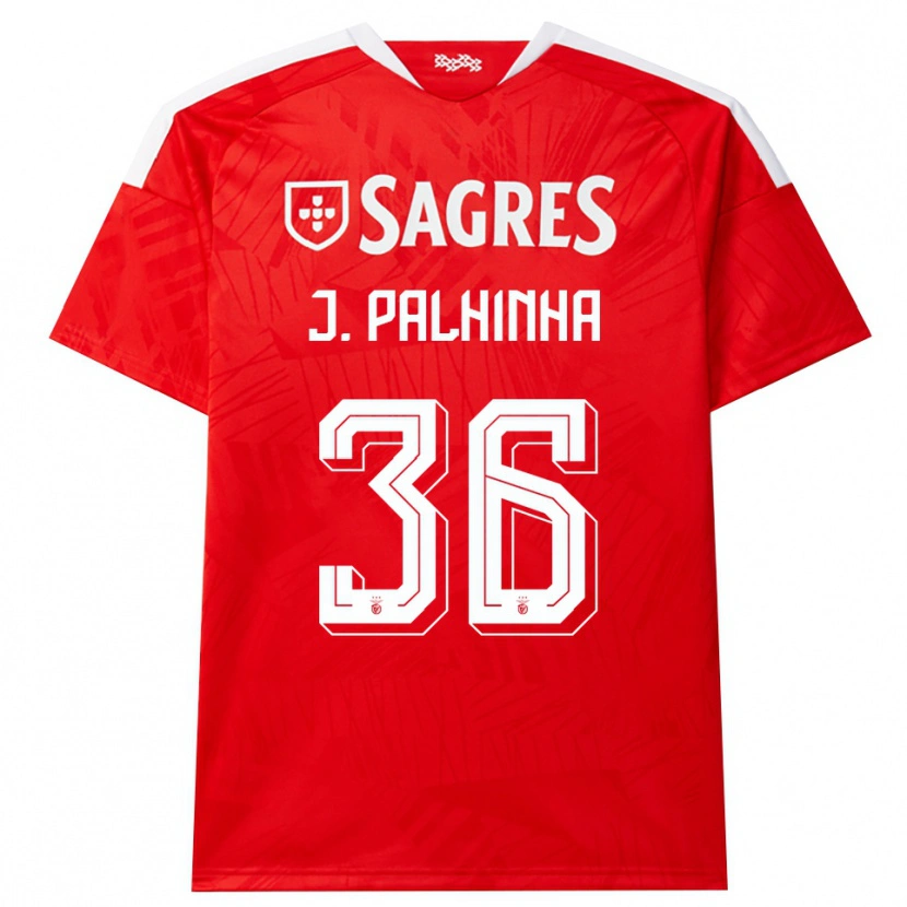 Danxen Mujer Camiseta João Palhinha #36 Rojo Blanco Amarillo 1ª Equipación 2026/27 La Camisa