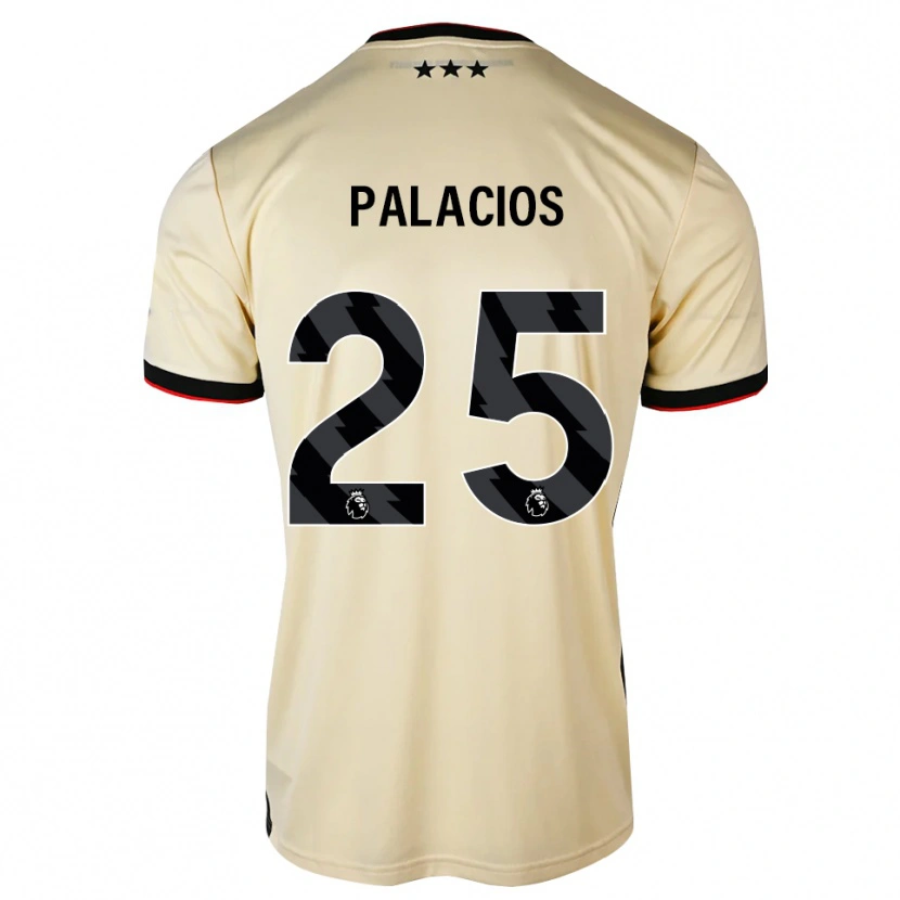 Danxen Mujer Camiseta Exequiel Palacios #25 Lemonchiffon Negro Rojo 2ª Equipación 2026/27 La Camisa