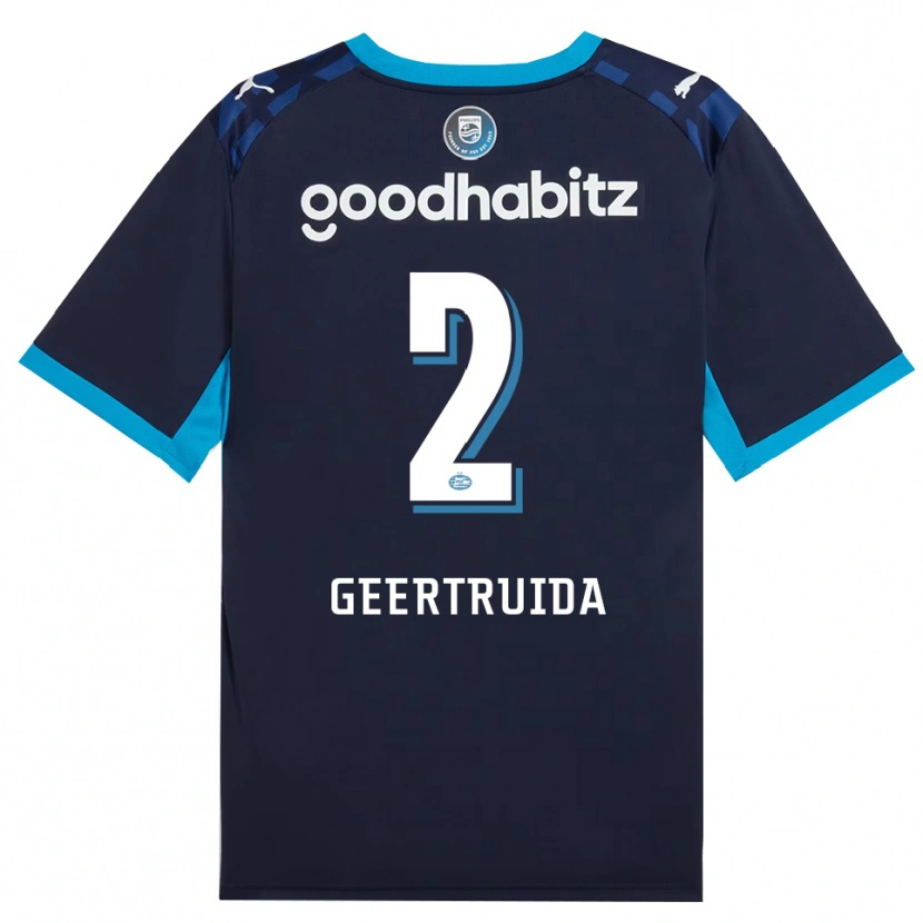 Danxen Mujer Camiseta Lutsharel Geertruida #2 Azuldodger Azulreal Equipación Tercera 2026/27 La Camisa