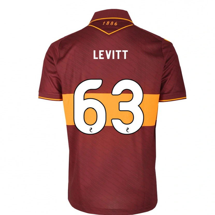 Danxen Mujer Camiseta Dylan Levitt #63 Naranja Granate 2ª Equipación 2026/27 La Camisa
