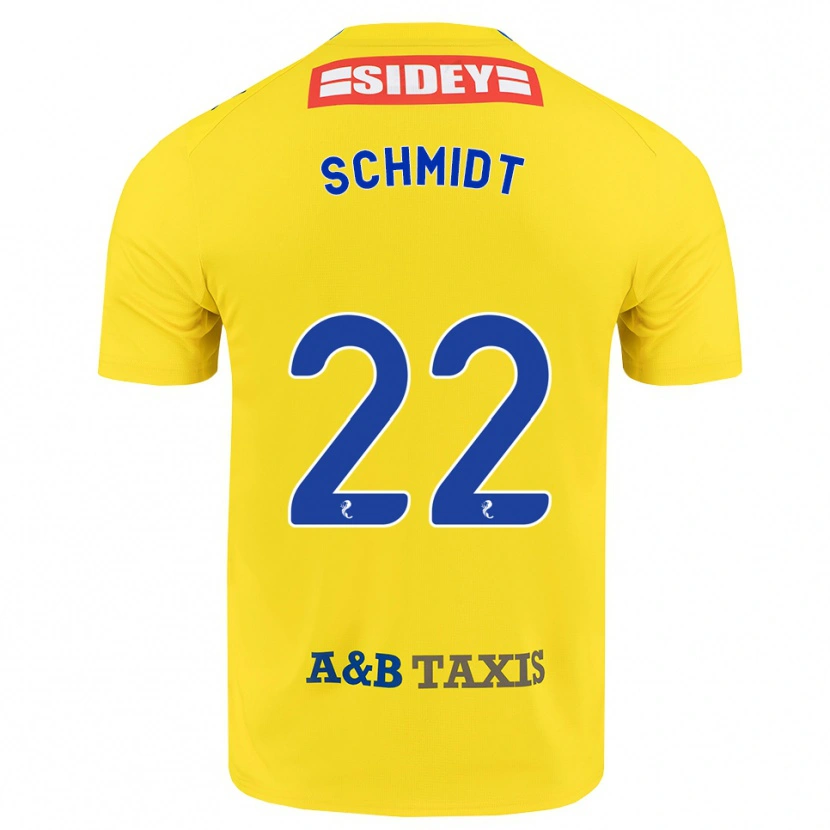 Danxen Mujer Camiseta Danny Schmidt #22 Amarillo Azul Negro 2ª Equipación 2026/27 La Camisa