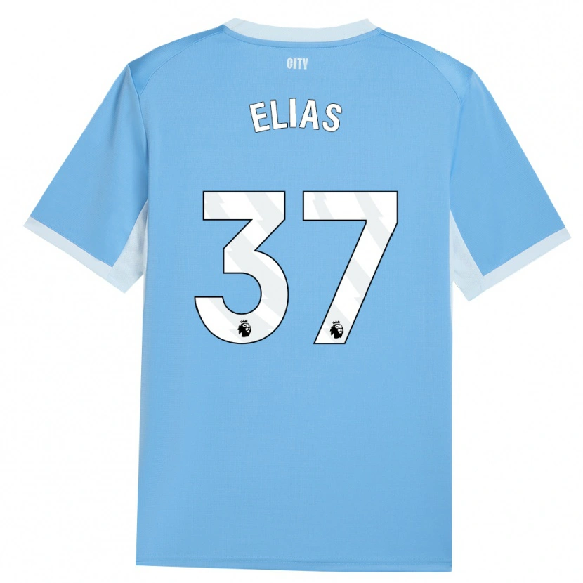Danxen Niño Camiseta Allan Andrade Elias #37 Azulcieloclaro Blanco 1ª Equipación 2026/27 La Camisa
