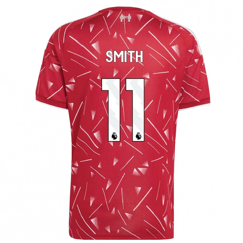 Danxen Niño Camiseta Olivia Smith #11 Blanco Rojo 1ª Equipación 2026/27 La Camisa