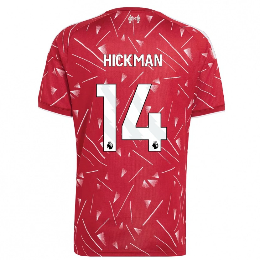 Danxen Niño Camiseta Ellis Hickman #14 Blanco Rojo 1ª Equipación 2026/27 La Camisa