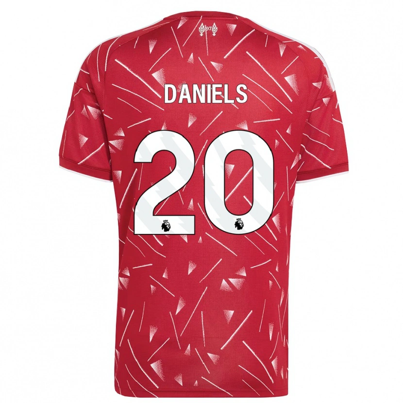 Danxen Niño Camiseta Yana Daniels #20 Blanco Rojo 1ª Equipación 2026/27 La Camisa
