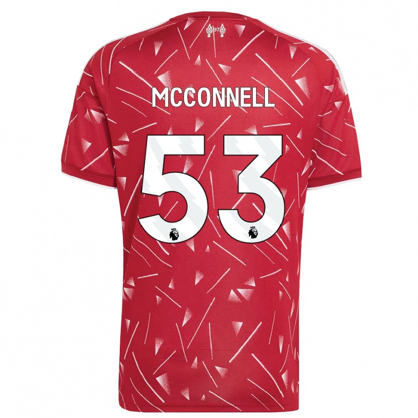 Danxen Niño Camiseta James Mcconnell #53 Blanco Rojo 1ª Equipación 2026/27 La Camisa