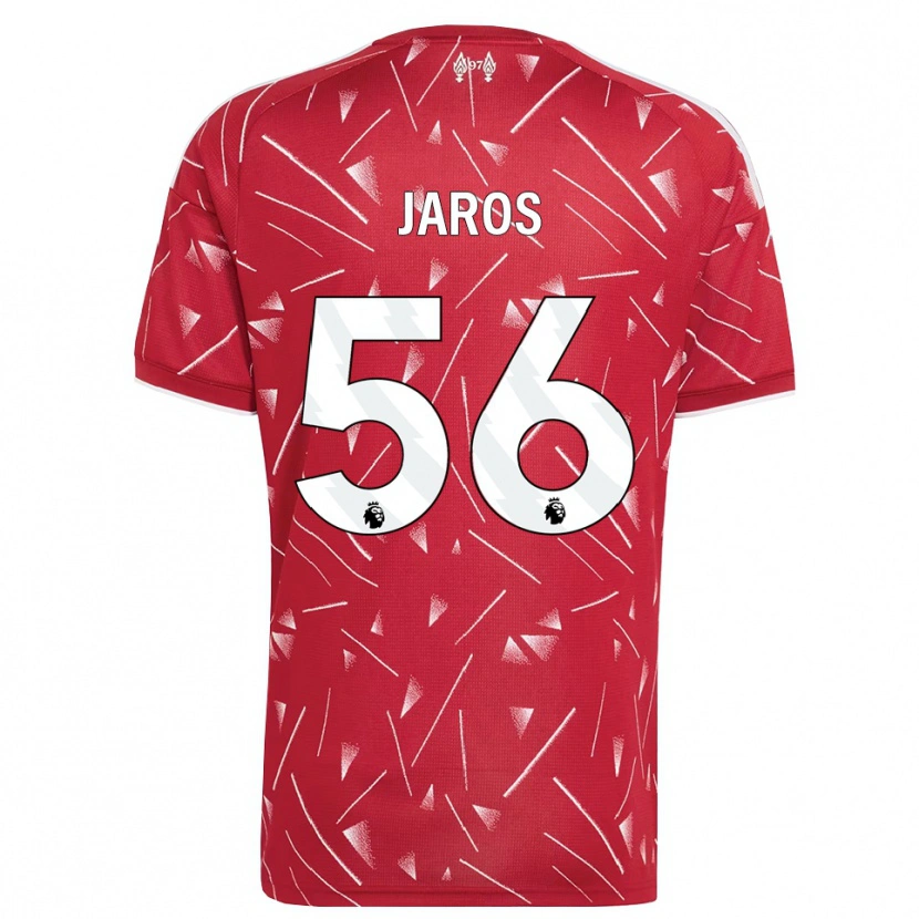 Danxen Niño Camiseta Vitezslav Jaros #56 Blanco Rojo 1ª Equipación 2026/27 La Camisa