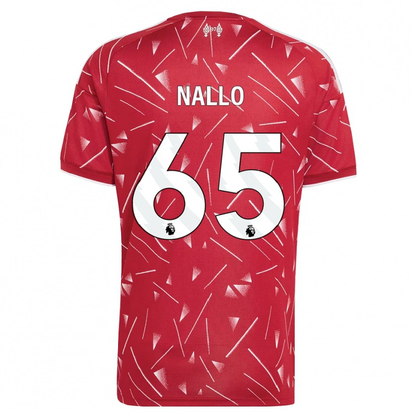 Danxen Niño Camiseta Amara Nallo #65 Blanco Rojo 1ª Equipación 2026/27 La Camisa