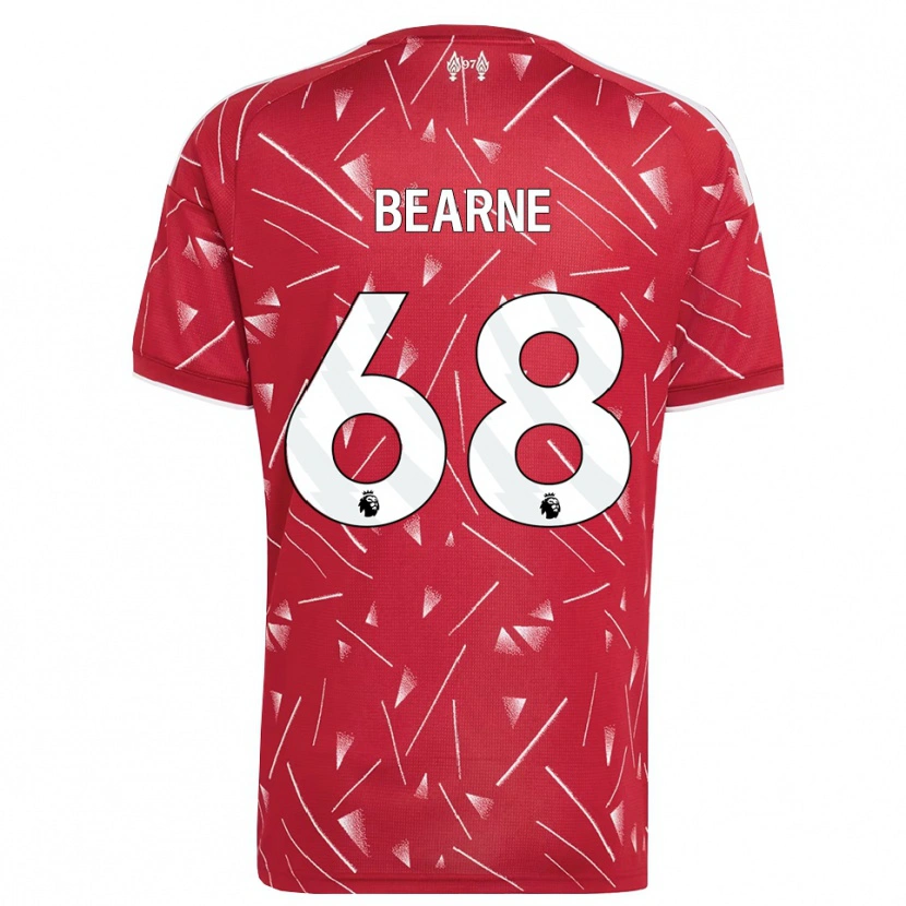 Danxen Niño Camiseta Jack Bearne #68 Blanco Rojo 1ª Equipación 2026/27 La Camisa