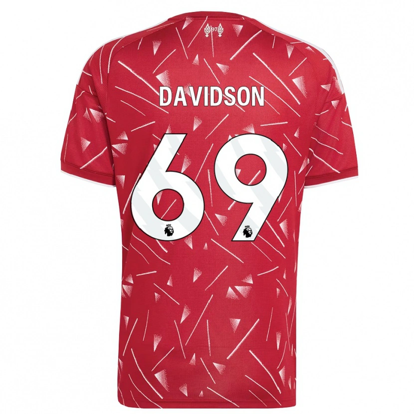Danxen Niño Camiseta Josh Davidson #69 Blanco Rojo 1ª Equipación 2026/27 La Camisa