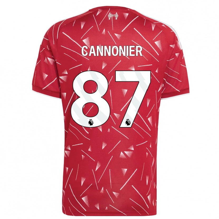 Danxen Niño Camiseta Oakley Cannonier #87 Blanco Rojo 1ª Equipación 2026/27 La Camisa