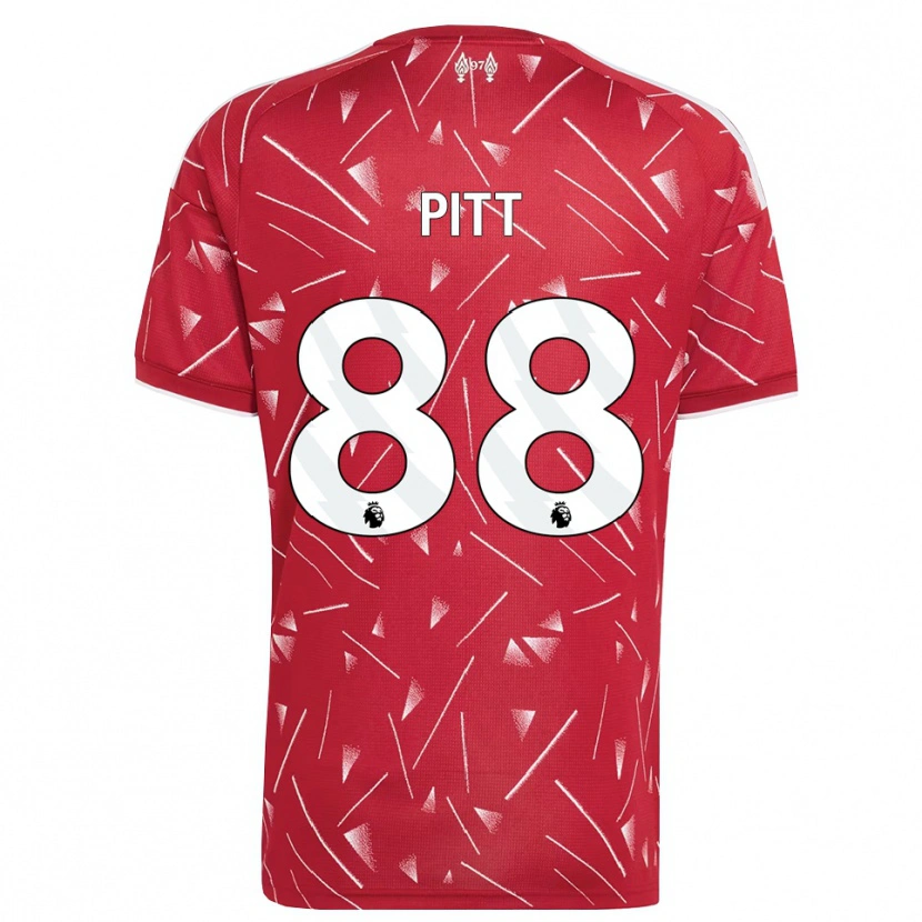 Danxen Niño Camiseta Lucas Pitt #88 Blanco Rojo 1ª Equipación 2026/27 La Camisa