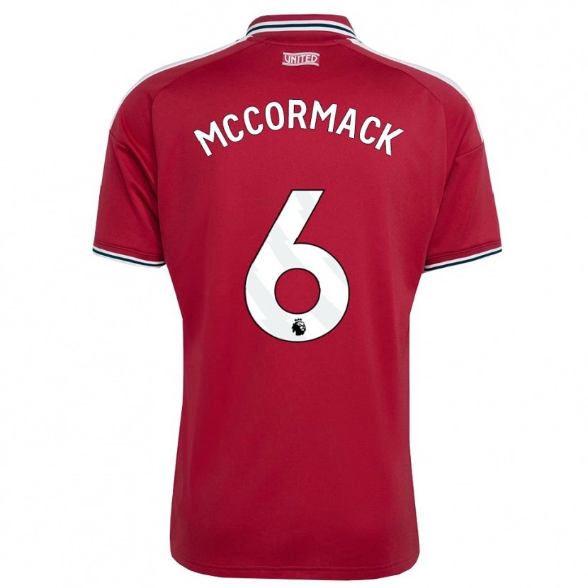 Danxen Niño Camiseta Rafe Mccormack #6 Rojo Amarillo Blanco 1ª Equipación 2026/27 La Camisa