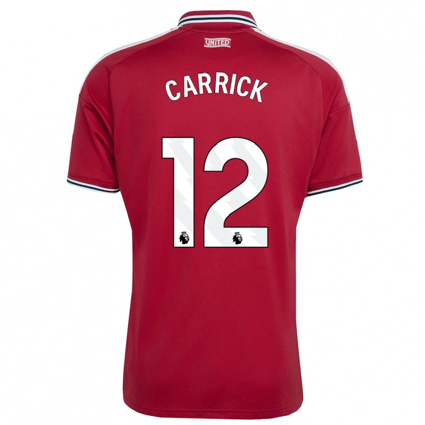 Danxen Niño Camiseta Jacey Carrick #12 Rojo Amarillo Blanco 1ª Equipación 2026/27 La Camisa