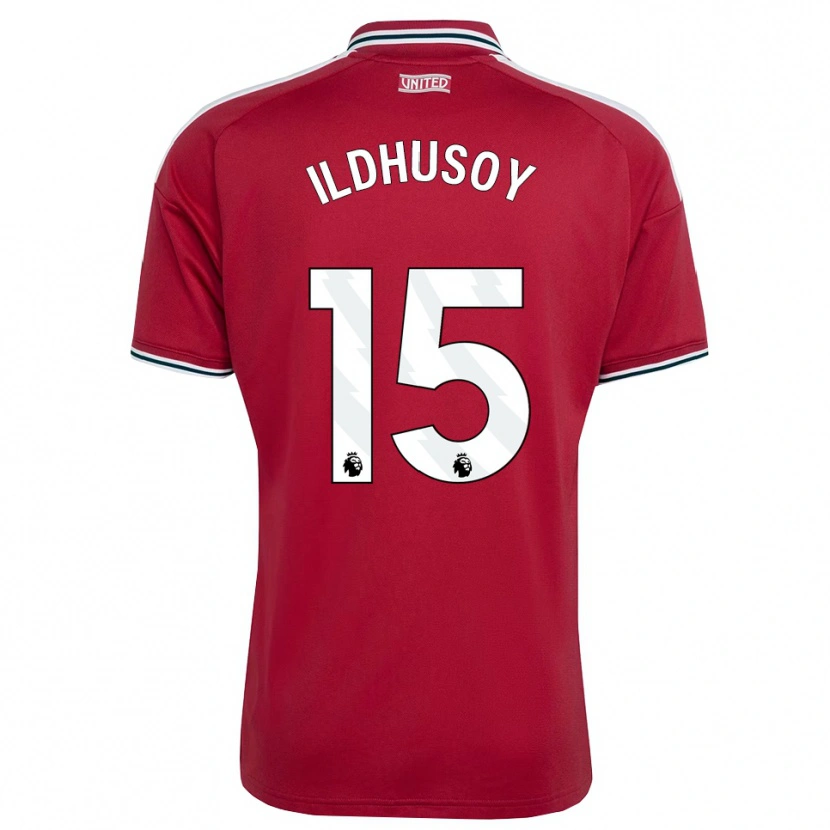 Danxen Niño Camiseta Celin Bizet Ildhusoy #15 Rojo Amarillo Blanco 1ª Equipación 2026/27 La Camisa
