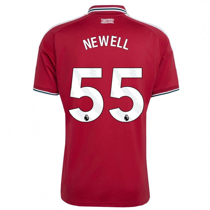 Danxen Niño Camiseta Lucy Newell #55 Rojo Amarillo Blanco 1ª Equipación 2026/27 La Camisa