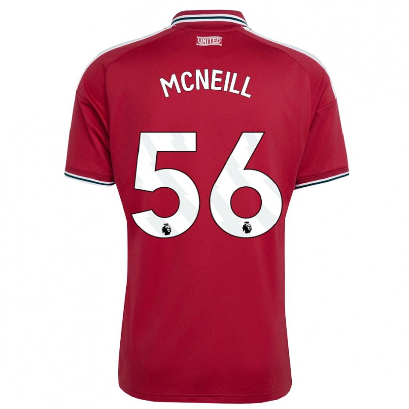 Danxen Niño Camiseta Charlie Mcneill #56 Rojo Amarillo Blanco 1ª Equipación 2026/27 La Camisa