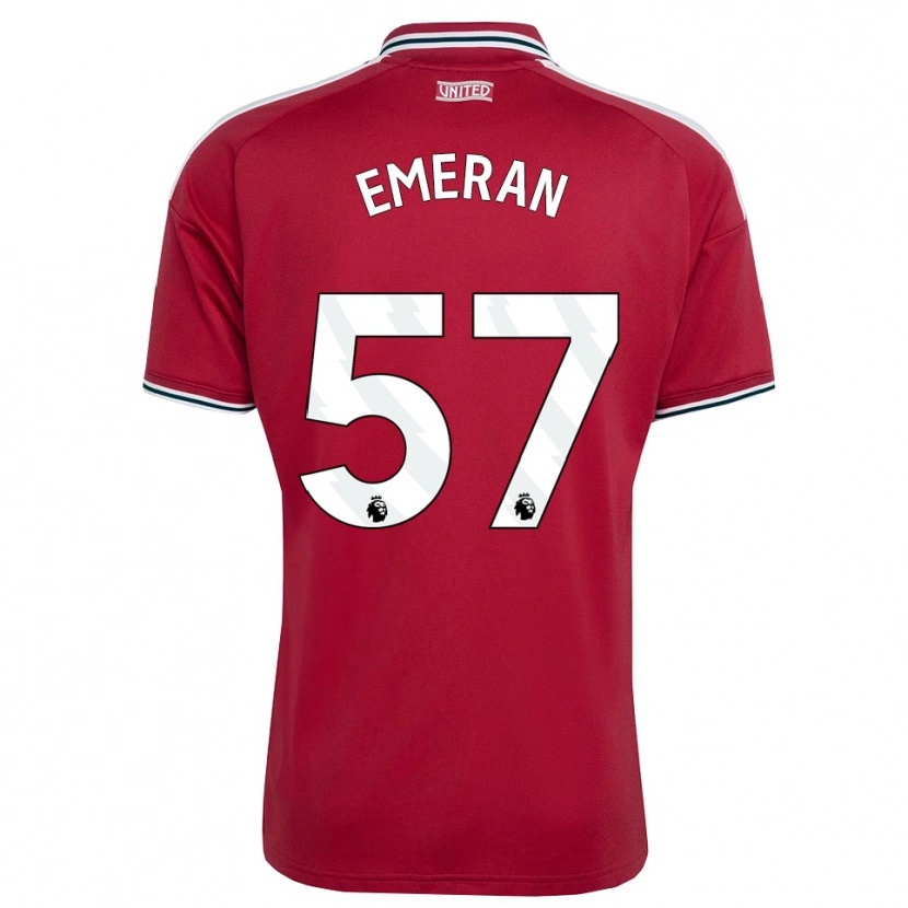 Danxen Niño Camiseta Noam Emeran #57 Rojo Amarillo Blanco 1ª Equipación 2026/27 La Camisa