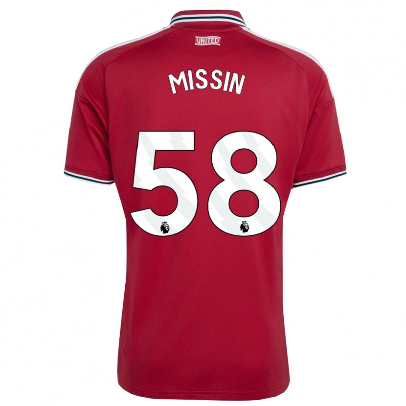 Danxen Niño Camiseta Ashton Missin #58 Rojo Amarillo Blanco 1ª Equipación 2026/27 La Camisa