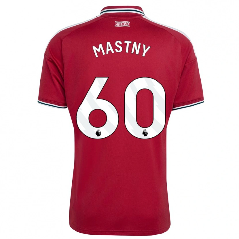 Danxen Niño Camiseta Ondrej Mastny #60 Rojo Amarillo Blanco 1ª Equipación 2026/27 La Camisa