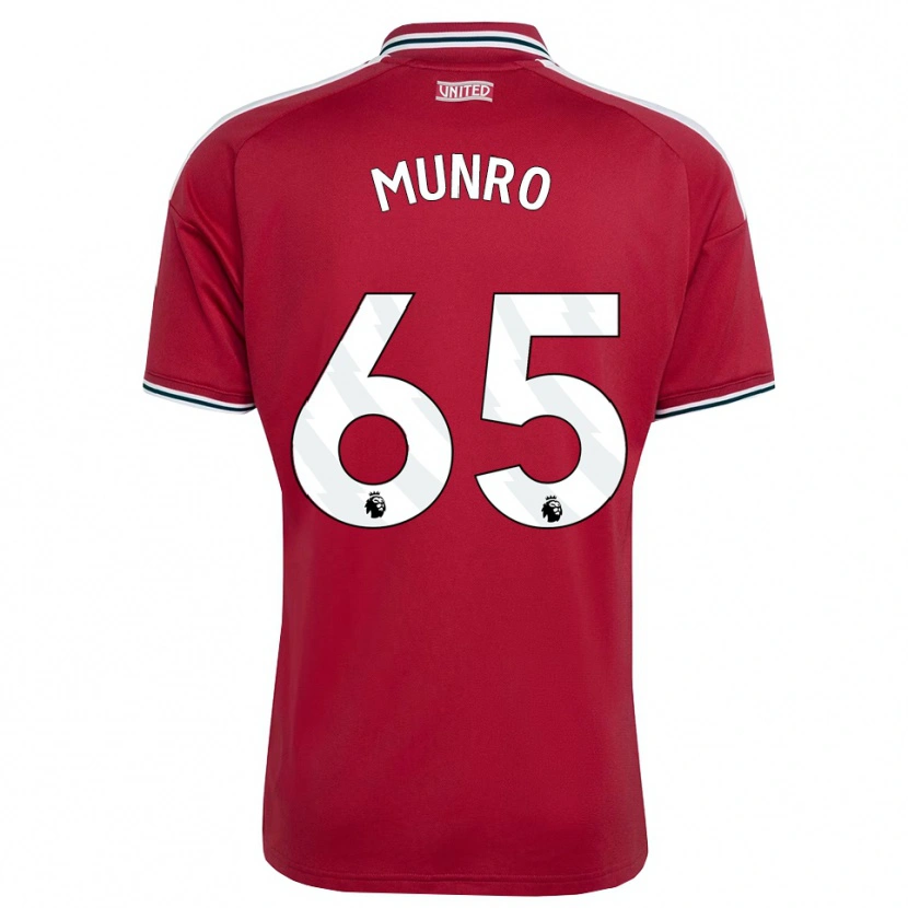Danxen Niño Camiseta Reece Munro #65 Rojo Amarillo Blanco 1ª Equipación 2026/27 La Camisa