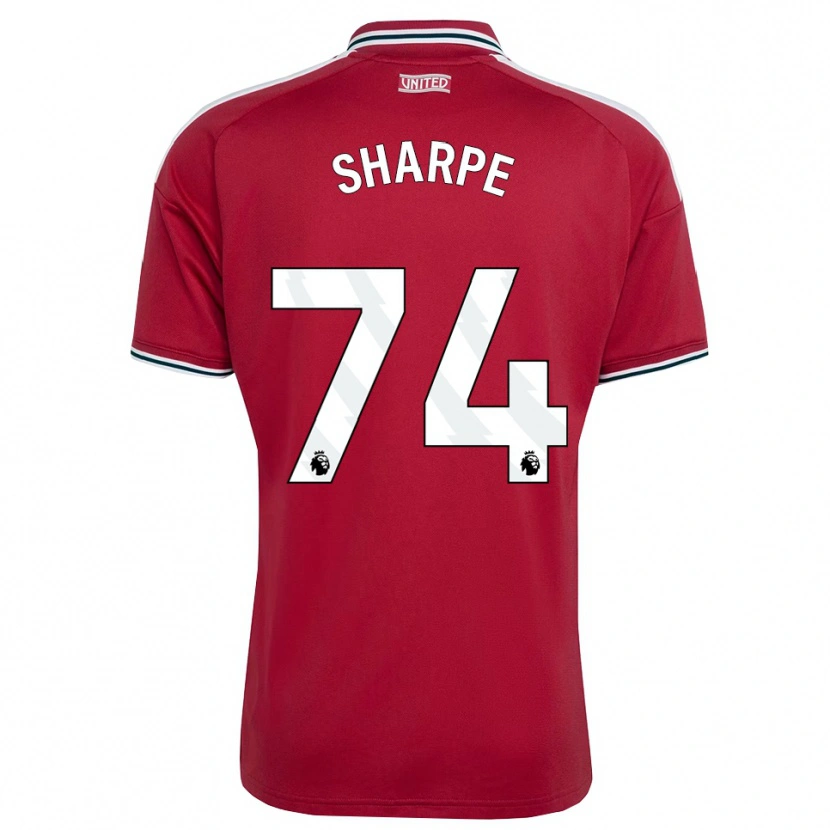 Danxen Niño Camiseta Malachi Sharpe #74 Rojo Amarillo Blanco 1ª Equipación 2026/27 La Camisa