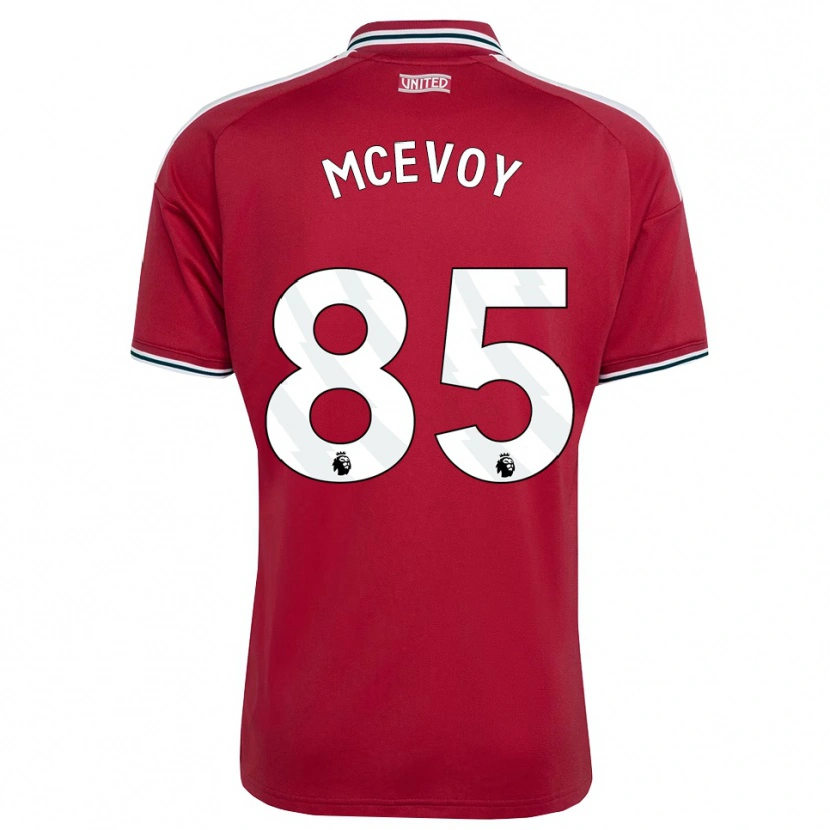 Danxen Niño Camiseta Jay Mcevoy #85 Rojo Amarillo Blanco 1ª Equipación 2026/27 La Camisa