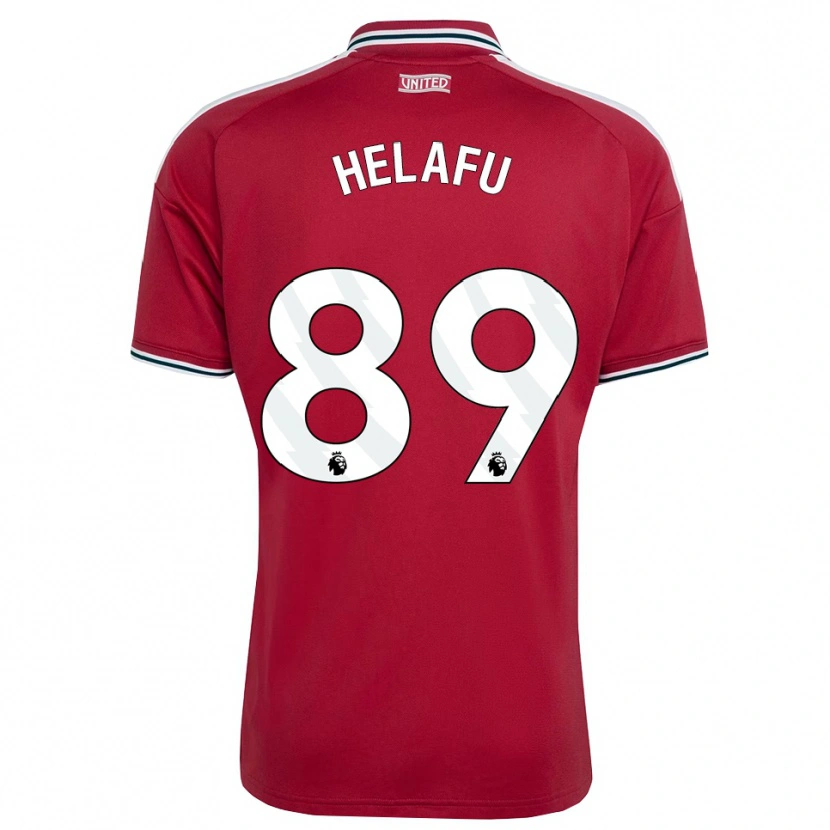 Danxen Niño Camiseta Yuel Helafu #89 Rojo Amarillo Blanco 1ª Equipación 2026/27 La Camisa